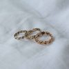 anillo oro trenzado plano