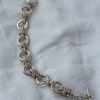 pulsera triple de eslabones circulares